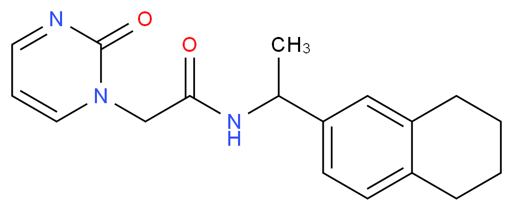 2-(2-oxopyrimidin-1(2H)-yl)-N-[1-(5,6,7,8-tetrahydronaphthalen-2-yl)ethyl]acetamide_Molecular_structure_CAS_)