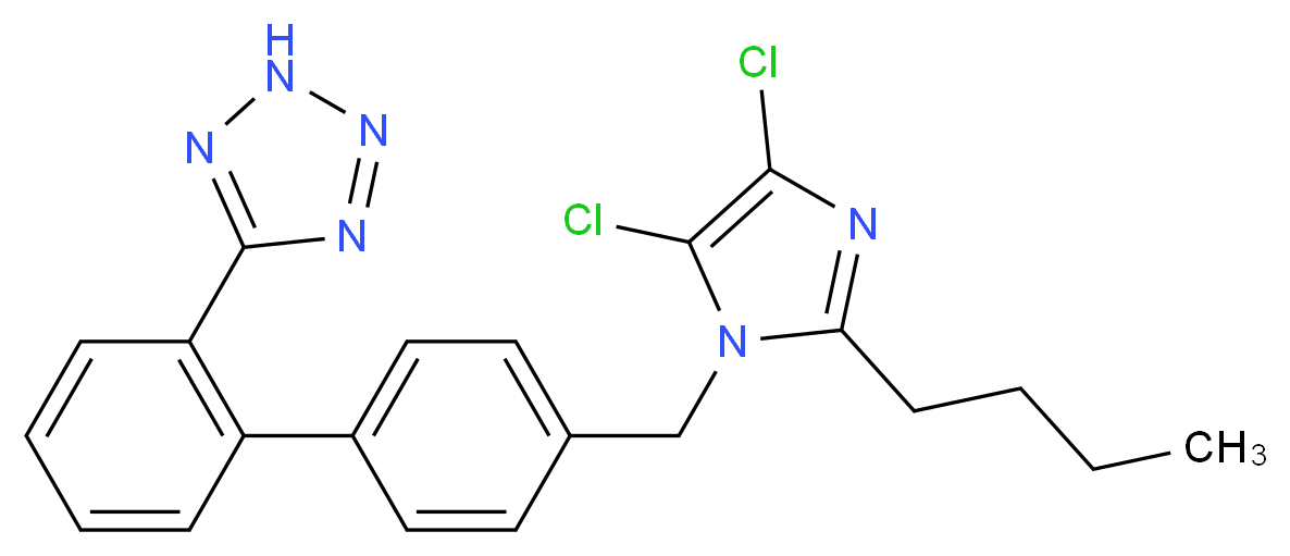 5-Deshydroxymethyl-5-chloro Losartan (Losartan Impurity K)_Molecular_structure_CAS_1159977-26-0)
