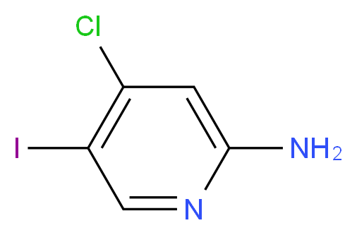 4-Chloro-5-iodopyridin-2-amine_Molecular_structure_CAS_670253-37-9)