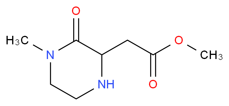 Methyl 2-(4-methyl-3-oxo-2-piperazinyl)acetate_Molecular_structure_CAS_)