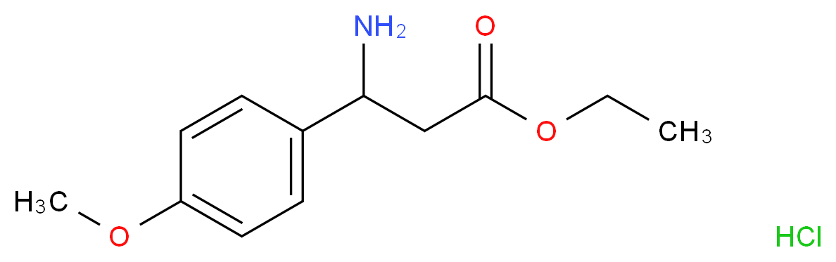 Ethyl 3-amino-3-(4-methoxyphenyl)propanoate hydrochloride_Molecular_structure_CAS_)