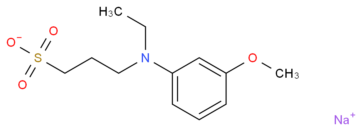 N-Ethyl-N-(3-sulfopropyl)-m-anisidine sodium salt_Molecular_structure_CAS_82611-88-9)