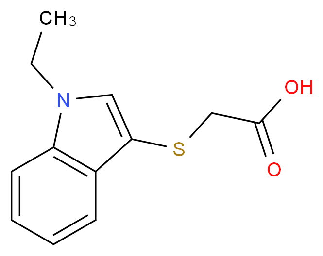 [(1-ethyl-1H-indol-3-yl)thio]acetic acid_Molecular_structure_CAS_883539-49-9)