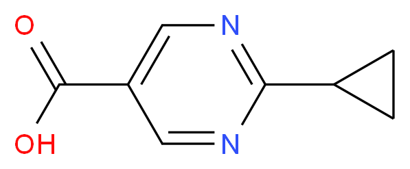 2-Cyclopropyl-pyrimidine-5-carboxylic acid_Molecular_structure_CAS_648423-79-4)