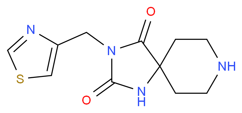 3-(1,3-thiazol-4-ylmethyl)-1,3,8-triazaspiro[4.5]decane-2,4-dione_Molecular_structure_CAS_)