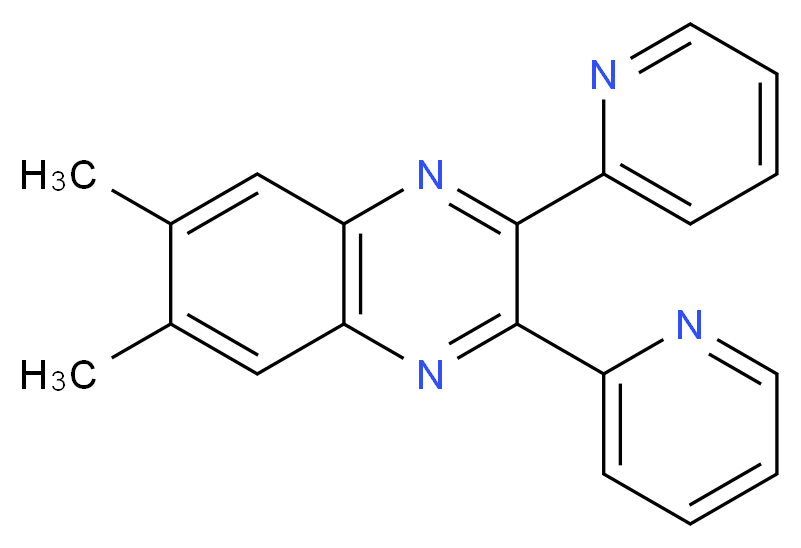 6,7-Dimethyl-2,3-di(2-pyridyl)quinoxaline_Molecular_structure_CAS_6627-38-9)