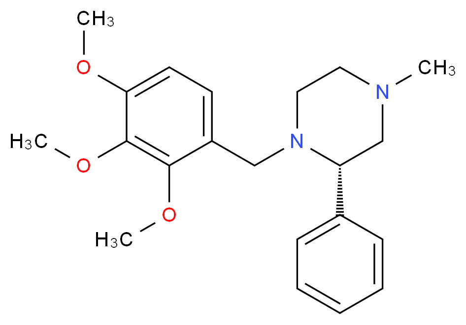 (2S)-4-methyl-2-phenyl-1-(2,3,4-trimethoxybenzyl)piperazine_Molecular_structure_CAS_)