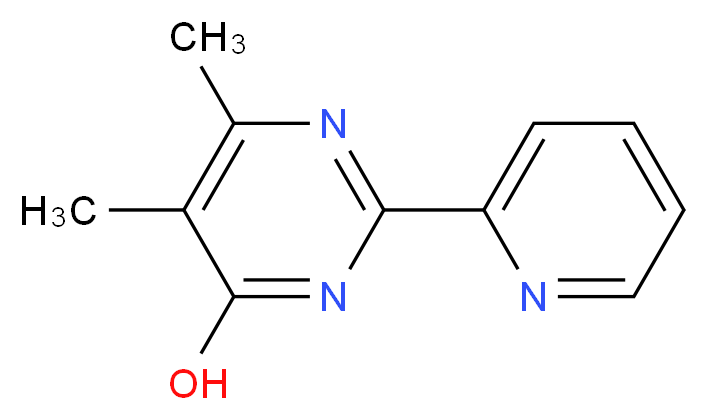 5,6-dimethyl-2-(pyridin-2-yl)pyrimidin-4-ol_Molecular_structure_CAS_)