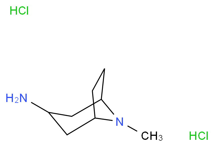 8-Methyl-8-azabicyclo[3.2.1]octan-3-amine dihydrochloride_Molecular_structure_CAS_646477-45-4)