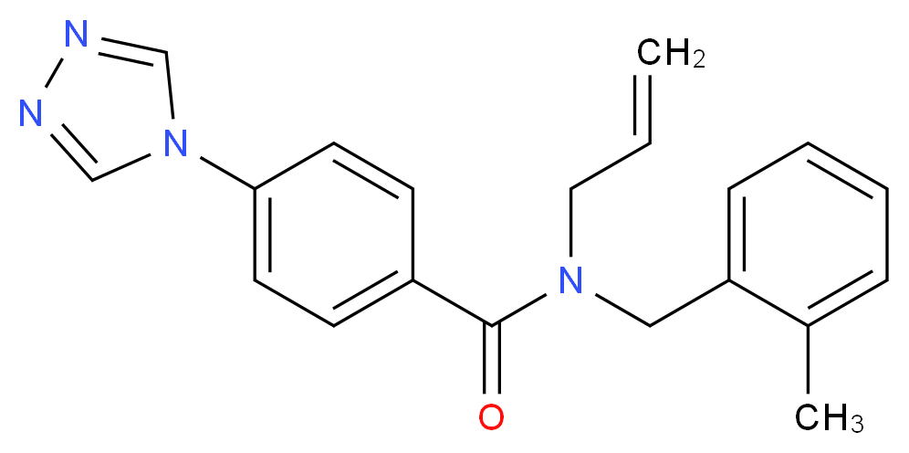 N-allyl-N-(2-methylbenzyl)-4-(4H-1,2,4-triazol-4-yl)benzamide_Molecular_structure_CAS_)