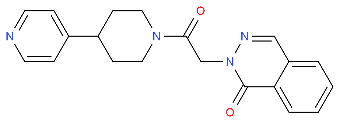 2-{2-oxo-2-[4-(4-pyridinyl)-1-piperidinyl]ethyl}-1(2H)-phthalazinone_Molecular_structure_CAS_)