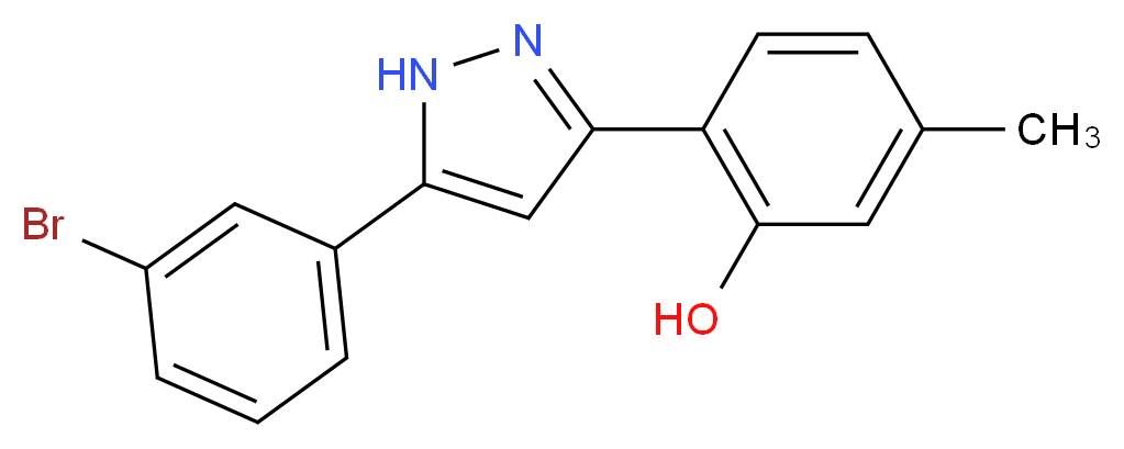2-[5-(3-bromophenyl)-1H-pyrazol-3-yl]-5-methylphenol_Molecular_structure_CAS_423753-91-7)
