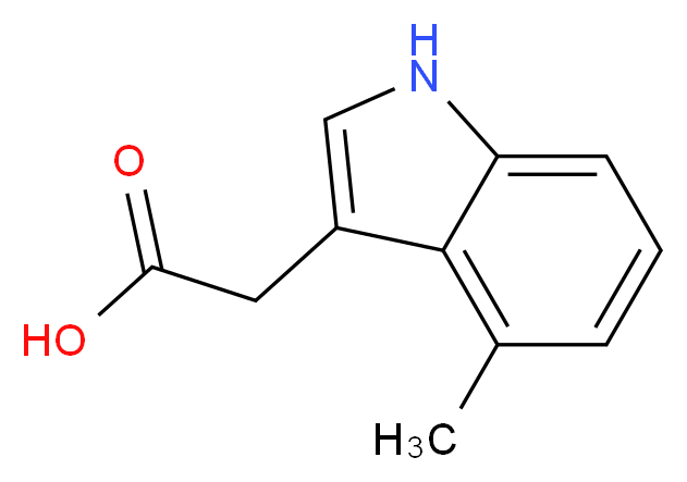 2-(4-methyl-1H-indol-3-yl)acetic acid_Molecular_structure_CAS_)