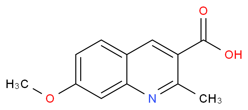 7-Methoxy-2-methyl-quinoline-3-carboxylic acid_Molecular_structure_CAS_)