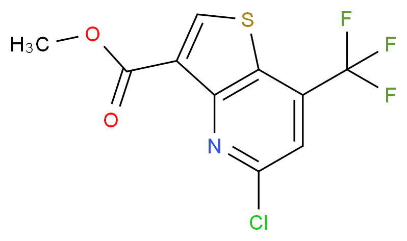 Methyl 5-chloro-7-(trifluoromethyl)thieno[3,2-b]pyridine-3-carboxylate_Molecular_structure_CAS_648859-81-8)