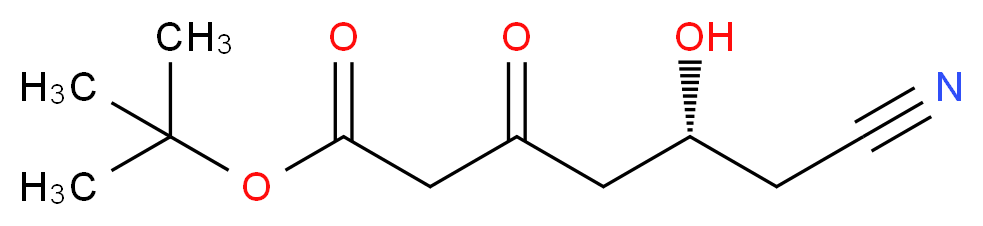 (5R)-6-Cyano-5-hydroxy-3-oxo-hexanoic Acid tert-Butyl Ester_Molecular_structure_CAS_125988-01-4)