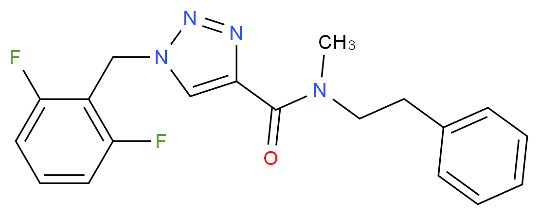 1-(2,6-difluorobenzyl)-N-methyl-N-(2-phenylethyl)-1H-1,2,3-triazole-4-carboxamide_Molecular_structure_CAS_)