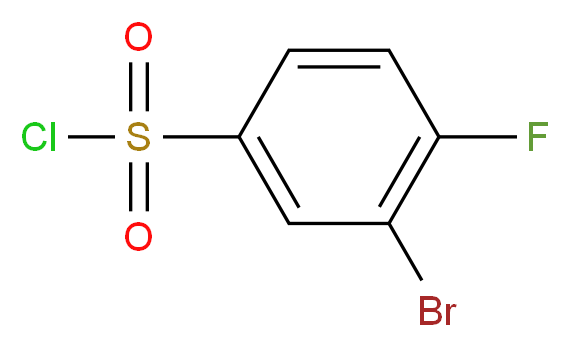 3-bromo-4-fluorobenzene-1-sulfonyl chloride_Molecular_structure_CAS_)