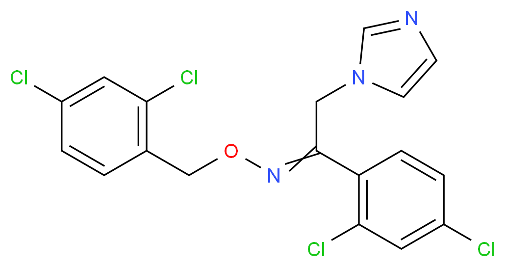 1-(2,4-dichlorophenyl)-n-((2,4-dichlorophenyl)methoxy)-2-imidazol-1-yl-ethanimine_Molecular_structure_CAS_64211-45-6)