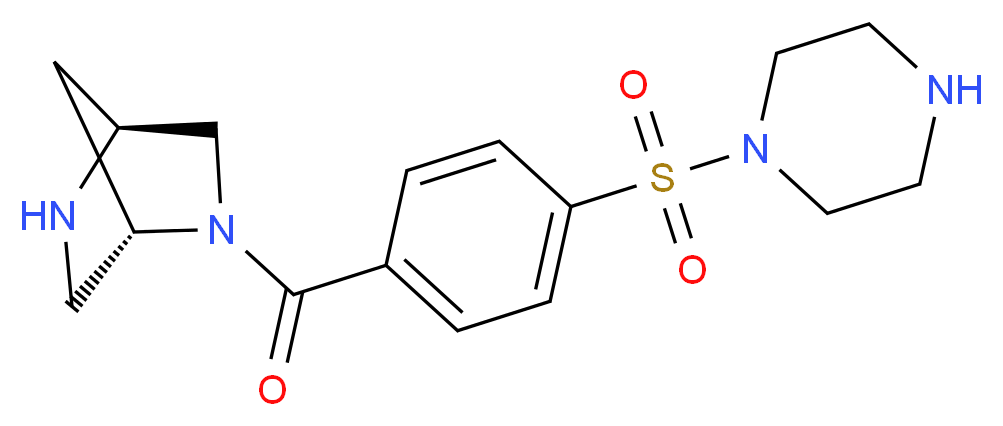 (1S,4S)-2-[4-(1-piperazinylsulfonyl)benzoyl]-2,5-diazabicyclo[2.2.1]heptane_Molecular_structure_CAS_)
