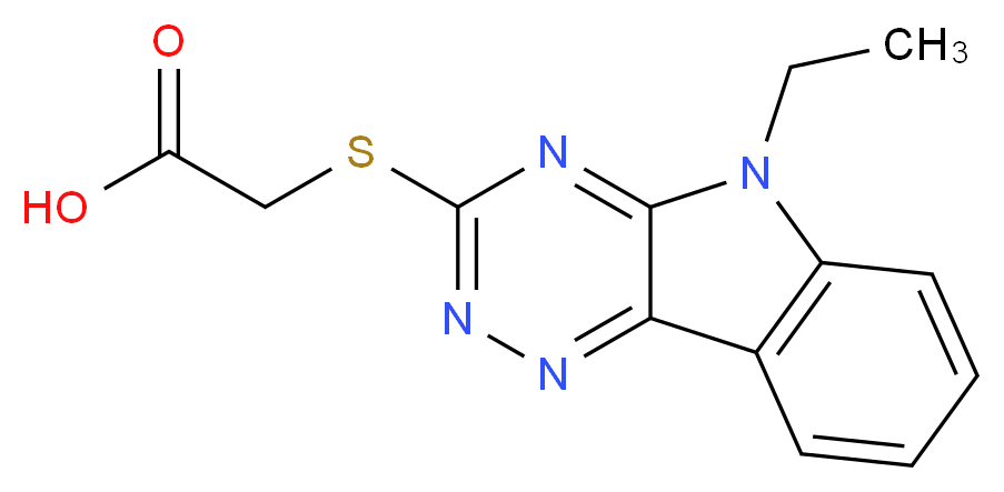 [(5-ethyl-5H-[1,2,4]triazino[5,6-b]indol-3-yl)thio]acetic acid_Molecular_structure_CAS_337489-46-0)