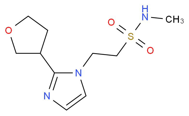 N-methyl-2-[2-(tetrahydrofuran-3-yl)-1H-imidazol-1-yl]ethanesulfonamide_Molecular_structure_CAS_)