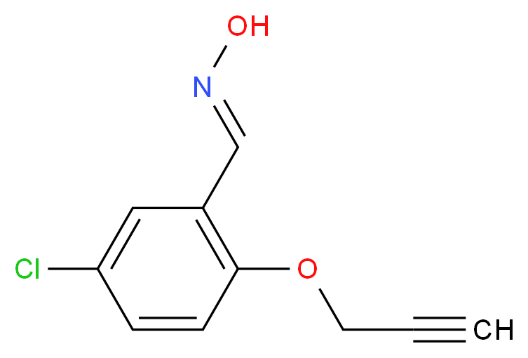 5-Chloro-2-(2-propynyloxy)benzenecarbaldehyde oxime_Molecular_structure_CAS_)