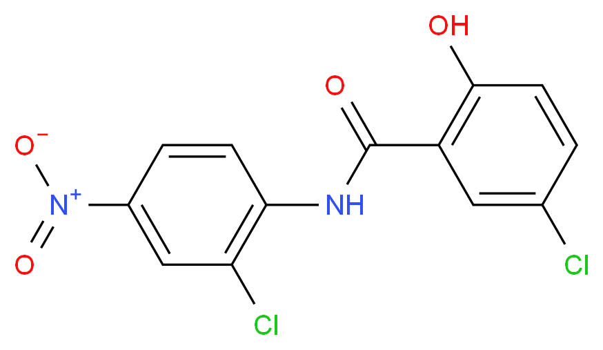 5-chloro-N-(2-chloro-4-nitrophenyl)-2-hydroxybenzamide_Molecular_structure_CAS_)