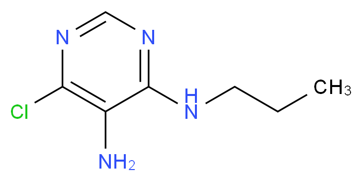 6-Chloro-N4-propyl-4,5-pyrimidinediamine_Molecular_structure_CAS_195252-56-3)