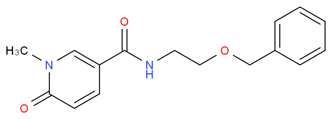 N-[2-(benzyloxy)ethyl]-1-methyl-6-oxo-1,6-dihydropyridine-3-carboxamide_Molecular_structure_CAS_)