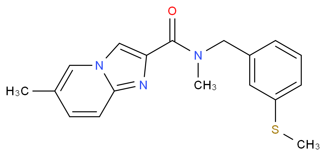 N,6-dimethyl-N-[3-(methylthio)benzyl]imidazo[1,2-a]pyridine-2-carboxamide_Molecular_structure_CAS_)