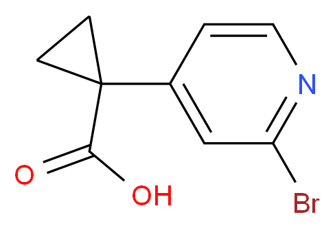 1-(2-bromopyridin-4-yl)cyclopropanecarboxylic acid_Molecular_structure_CAS_1060811-43-9)