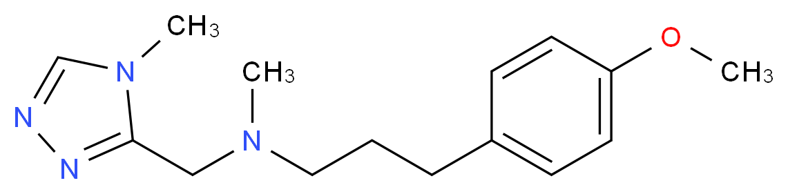 3-(4-methoxyphenyl)-N-methyl-N-[(4-methyl-4H-1,2,4-triazol-3-yl)methyl]-1-propanamine_Molecular_structure_CAS_)