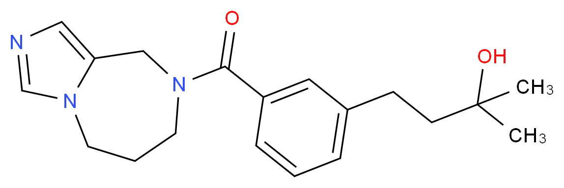 4-[3-(6,7-dihydro-5H-imidazo[1,5-a][1,4]diazepin-8(9H)-ylcarbonyl)phenyl]-2-methyl-2-butanol_Molecular_structure_CAS_)