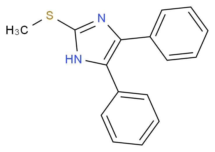 2-(methylthio)-4,5-diphenyl-1H-imidazole_Molecular_structure_CAS_)