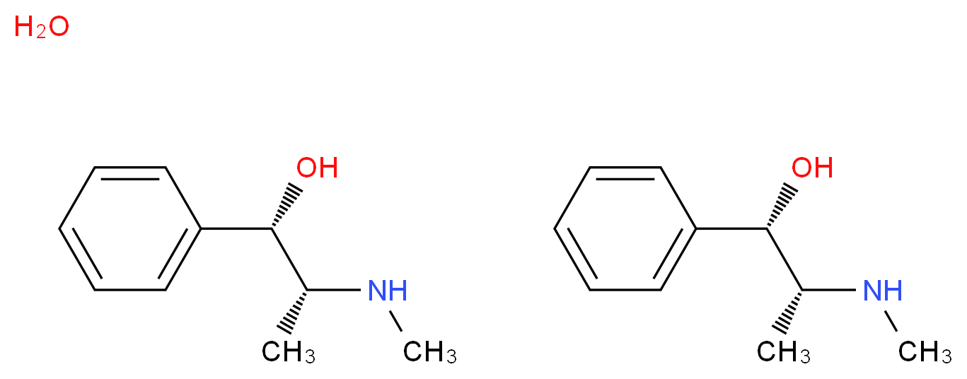 (1S,2R)-(+)-Ephedrine hemihydrate_Molecular_structure_CAS_144429-10-7)