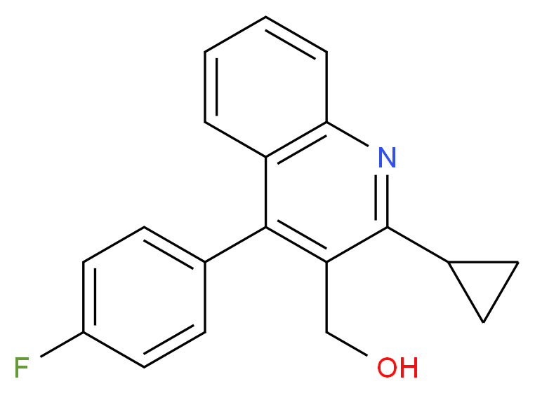 2-Cyclopropyl-4-(4-fluorophenyl)-3-quinolinemethanol_Molecular_structure_CAS_121660-11-5)