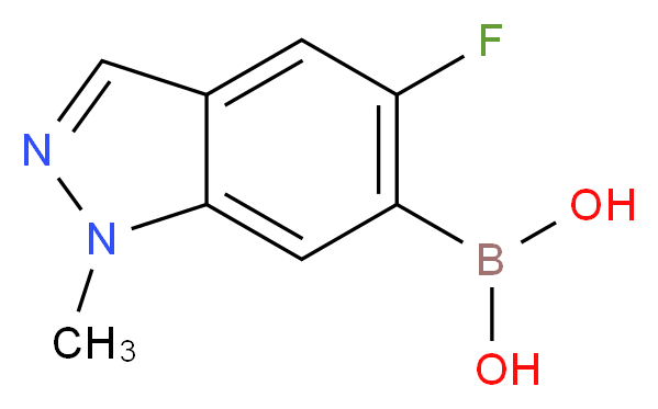 5-Fluoro-1-methyl-1H-indazole-6-boronic acid_Molecular_structure_CAS_)