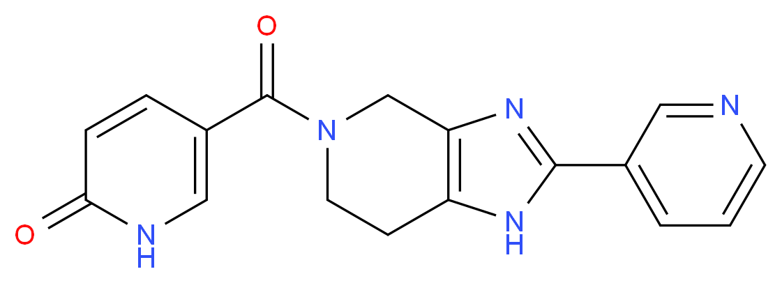 5-[(2-pyridin-3-yl-1,4,6,7-tetrahydro-5H-imidazo[4,5-c]pyridin-5-yl)carbonyl]pyridin-2(1H)-one_Molecular_structure_CAS_)