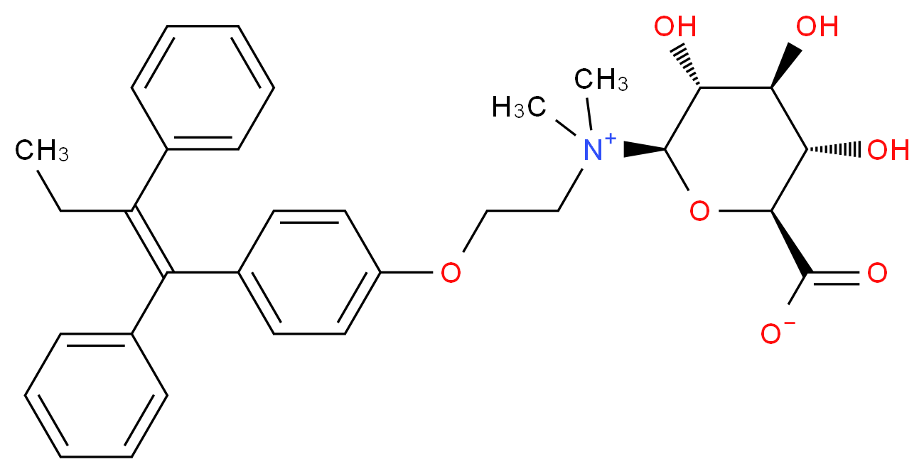 (E,Z)-Tamoxifen N-β-D-Glucuronide (~92%)_Molecular_structure_CAS_)