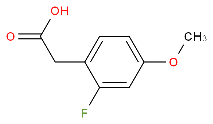 2-Fluoro-4-methoxyphenylacetic acid_Molecular_structure_CAS_883531-28-0)
