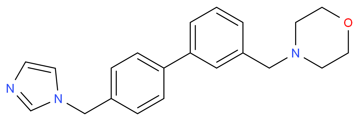 4-{[4'-(1H-imidazol-1-ylmethyl)biphenyl-3-yl]methyl}morpholine_Molecular_structure_CAS_)