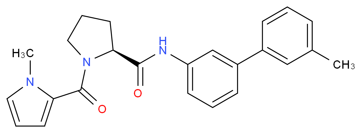 N-(3'-methylbiphenyl-3-yl)-1-[(1-methyl-1H-pyrrol-2-yl)carbonyl]-L-prolinamide_Molecular_structure_CAS_)