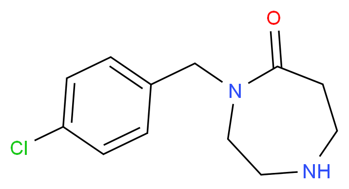 4-(4-Chlorobenzyl)-1,4-diazepan-5-one_Molecular_structure_CAS_)