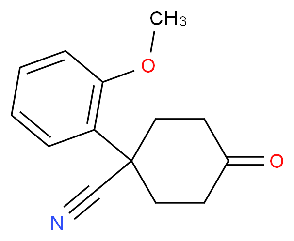 1-(2-Methoxyphenyl)-4-oxocyclohexanecarbonitrile_Molecular_structure_CAS_58379-06-9)