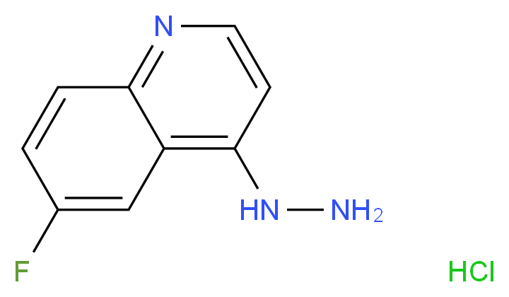 6-Fluoro-4-hydrazinoquinoline hydrochloride_Molecular_structure_CAS_)