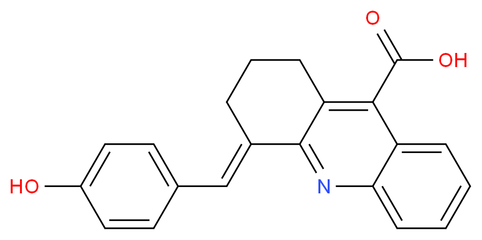 4-(4-Hydroxy-benzylidene)-1,2,3,4-tetrahydro-acridine-9-carboxylic acid_Molecular_structure_CAS_)