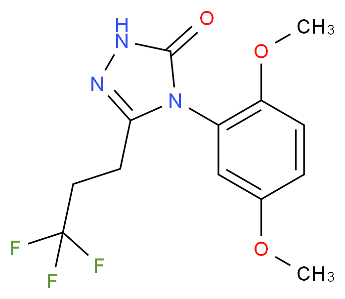 4-(2,5-dimethoxyphenyl)-5-(3,3,3-trifluoropropyl)-2,4-dihydro-3H-1,2,4-triazol-3-one_Molecular_structure_CAS_)