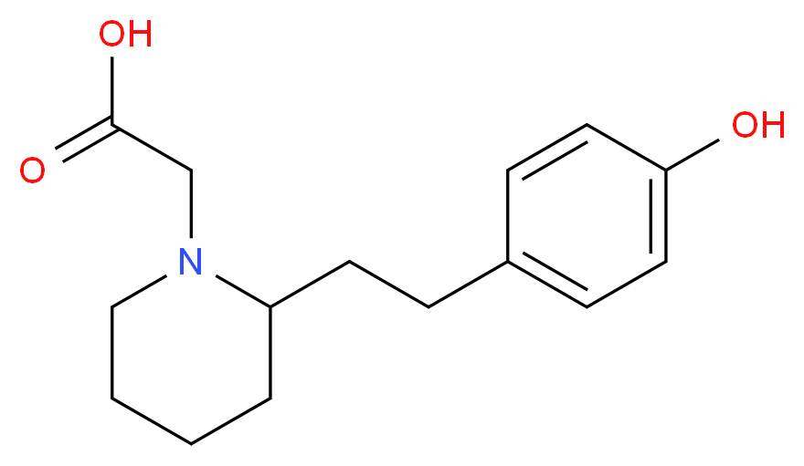 {2-[2-(4-hydroxyphenyl)ethyl]piperidin-1-yl}acetic acid_Molecular_structure_CAS_)