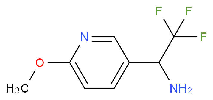 2,2,2-trifluoro-1-(6-methoxypyridin-3-yl)ethanamine_Molecular_structure_CAS_1060807-22-8)